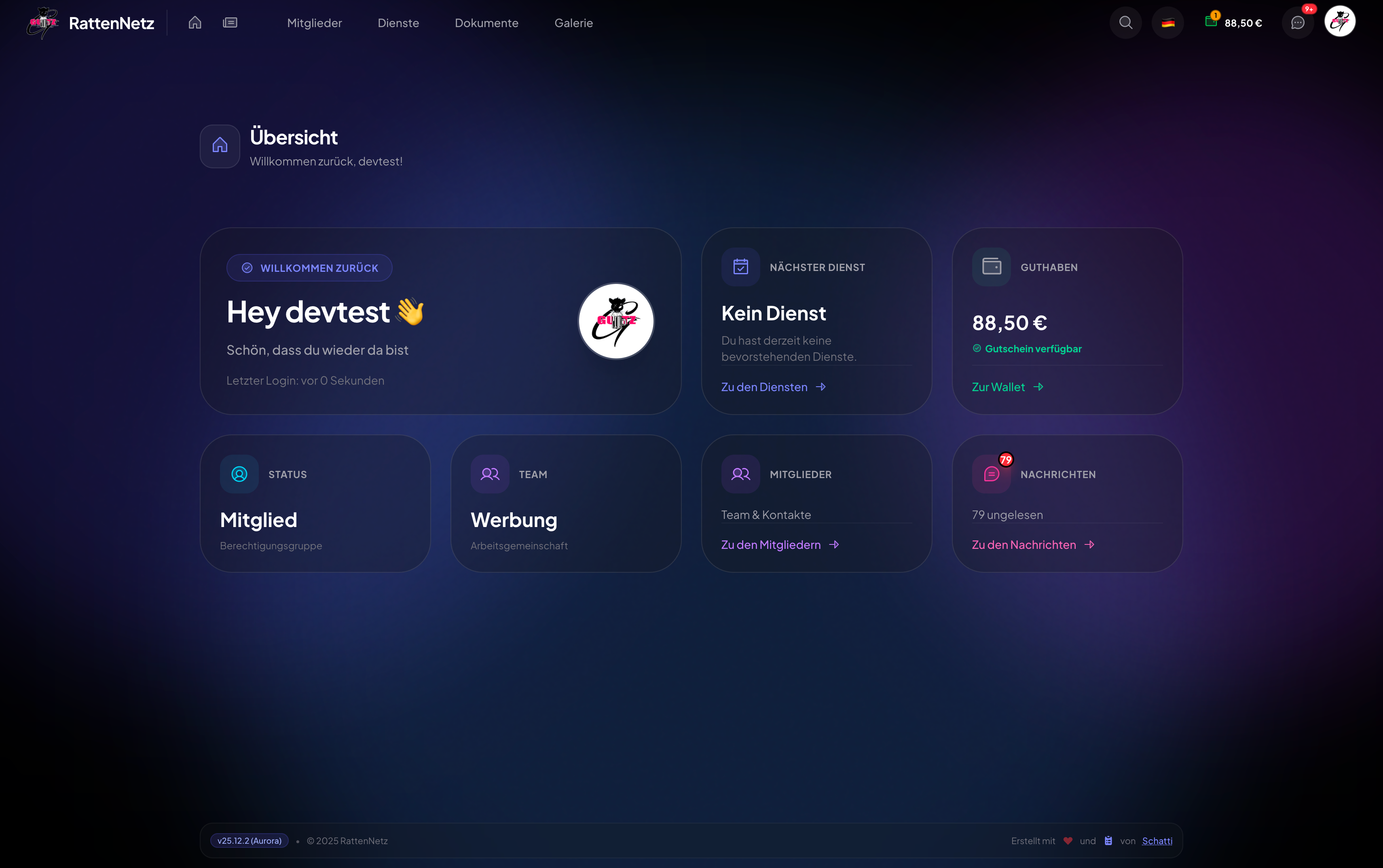 Rattennetz - Club Management System
