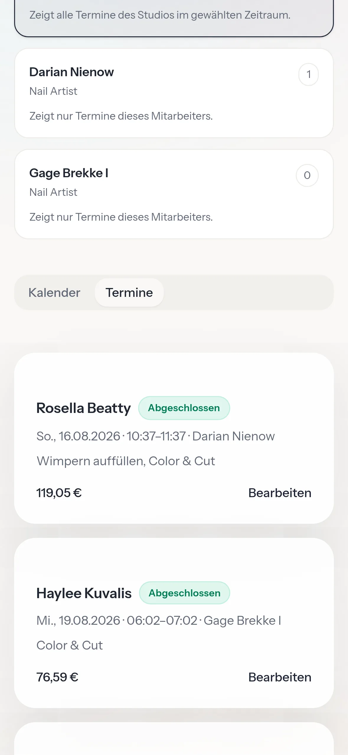Cosmetra — Mobile view