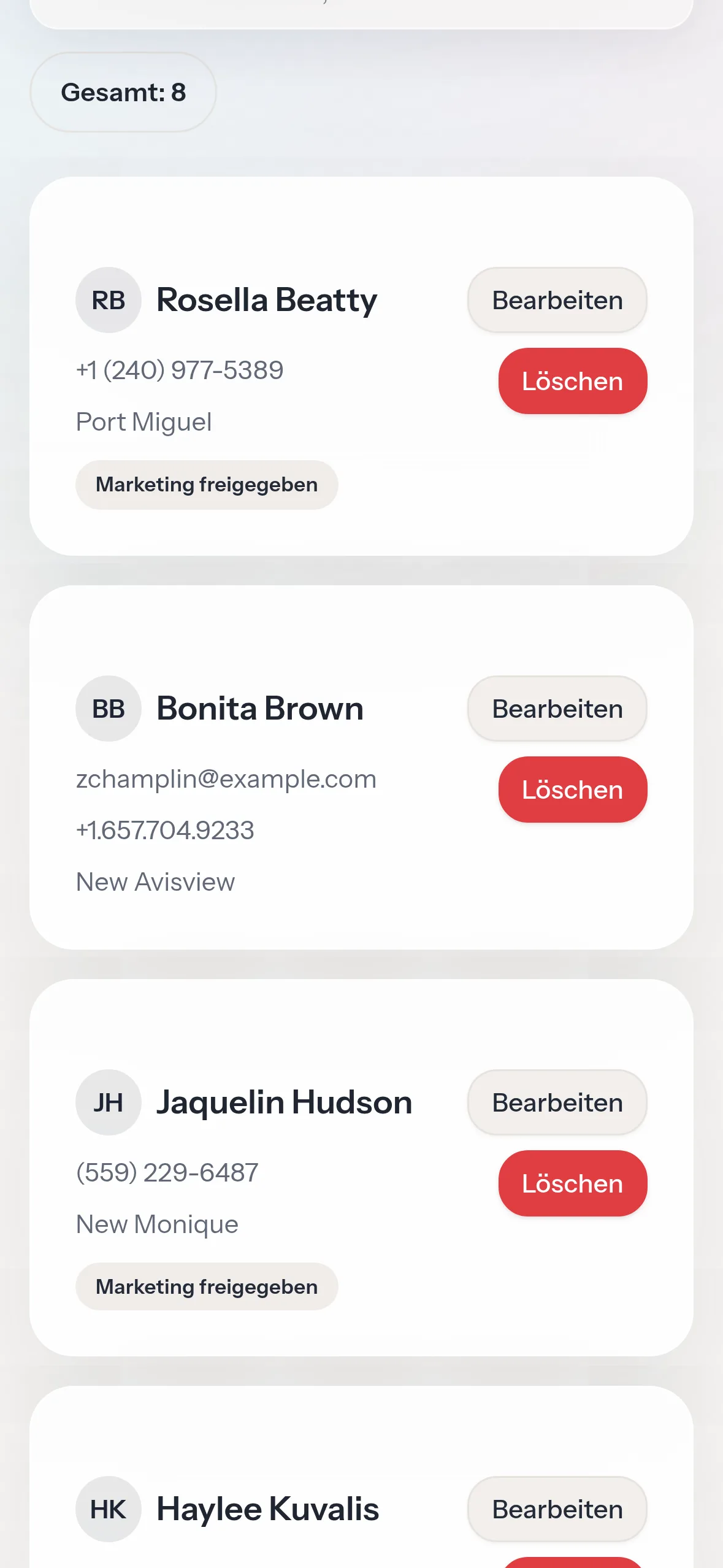 Cosmetra — Mobile view