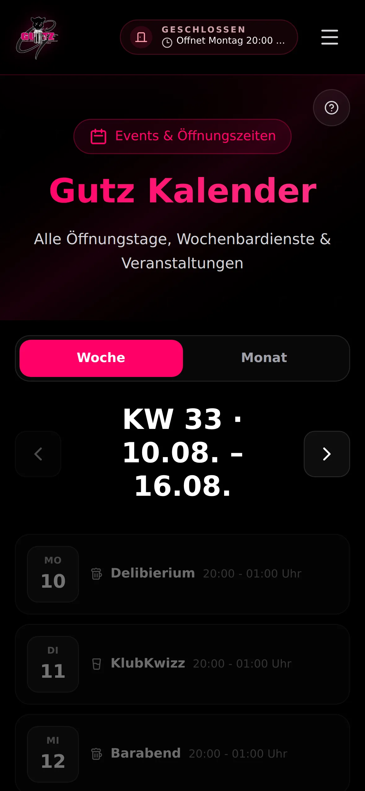 Gutzkowclub e.V. — Website — Screenshot 5